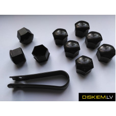Wheel bolt caps (covers) 21mm (Black)
